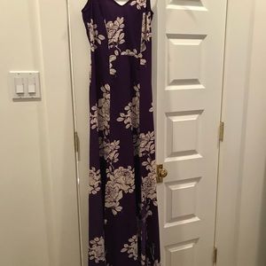 ASOS Purple Floral Maxi Dress